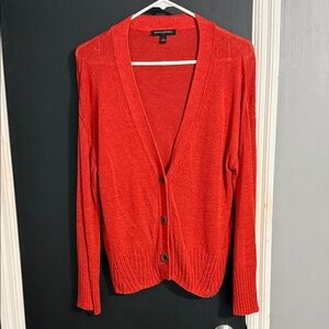 Banana Republic Burnt Orange Summer Weight Sweater Set Size: L